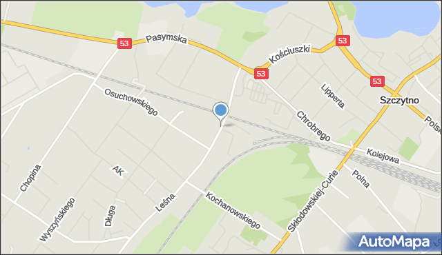 Szczytno, Bohaterów Westerplatte, mapa Szczytno