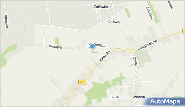 Szewna, Boczna, mapa Szewna