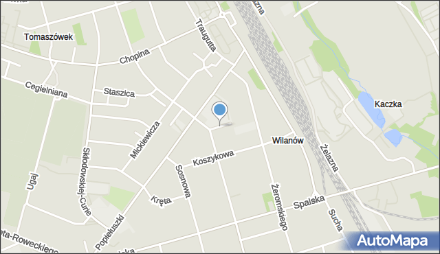 Tomaszów Mazowiecki, Boczna, mapa Tomaszów Mazowiecki