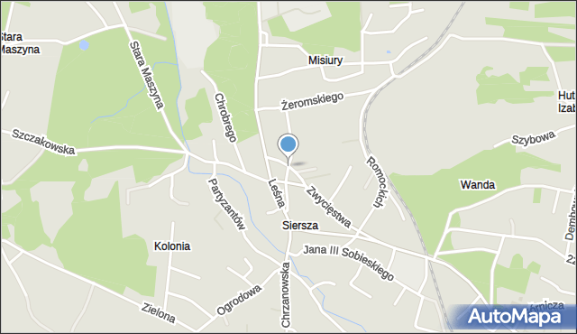 Trzebinia powiat chrzanowski, Boczna, mapa Trzebinia powiat chrzanowski