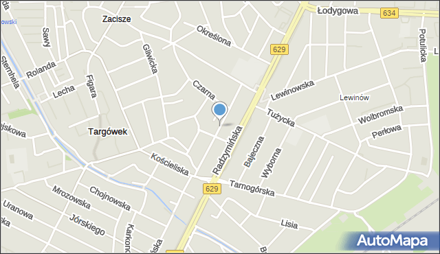 Warszawa, Bogumińska, mapa Warszawy