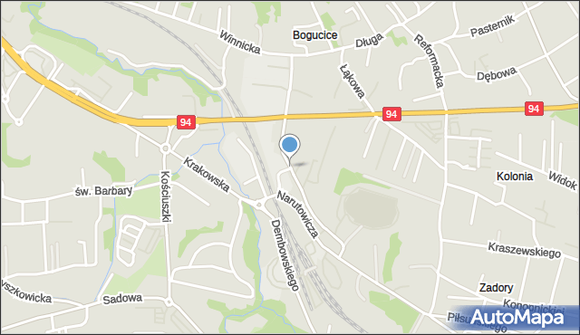 Wieliczka, Bogucka, mapa Wieliczka