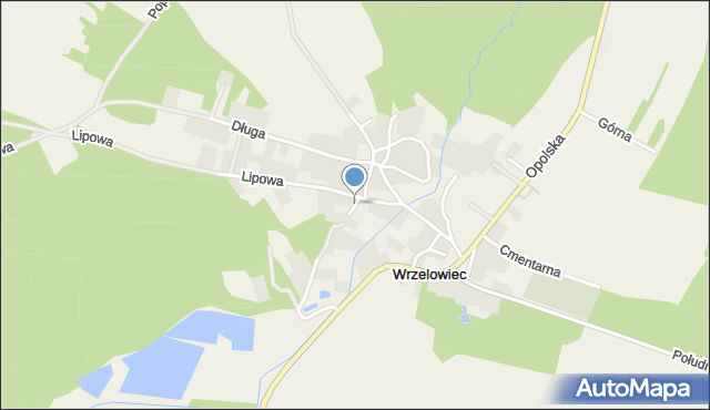 Wrzelowiec, Boczna, mapa Wrzelowiec