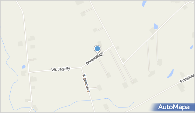 Wymysłowo gmina Łubianka, Bonieckiego Andrzeja, ks., mapa Wymysłowo gmina Łubianka