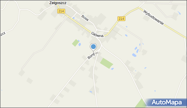 Zelgoszcz gmina Lubichowo, Bony, ks., mapa Zelgoszcz gmina Lubichowo