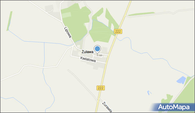 Żuława, Boczna, mapa Żuława