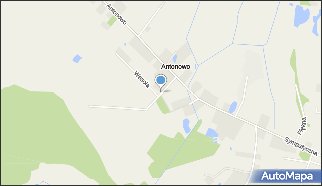 Antonowo gmina Giżycko, Browarna, mapa Antonowo gmina Giżycko