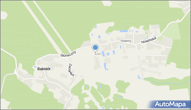 Babidół, Brzozowy Gaj, mapa Babidół