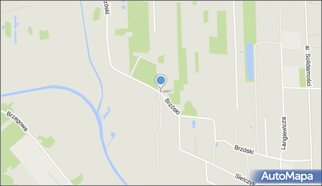 Biała Podlaska, Brzóski Stanisława, ks., mapa Białej Podlaskiej