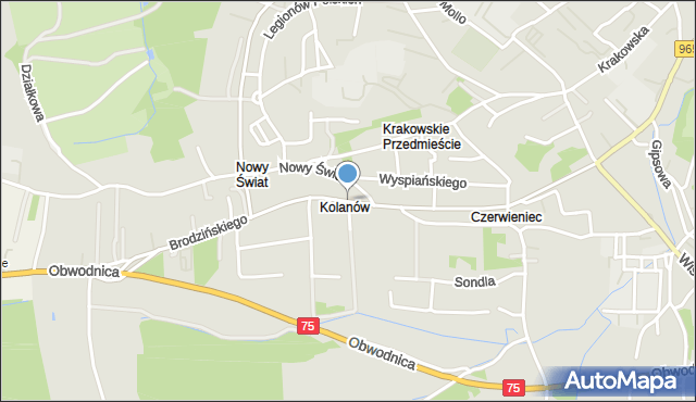 Bochnia, Brodzińskiego Kazimierza, mapa Bochni