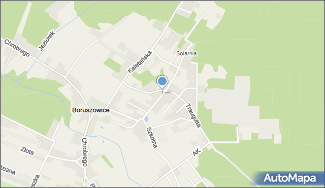 Boruszowice, Braci Wolko, mapa Boruszowice