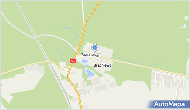 Brachlewo, Brachlewo, mapa Brachlewo
