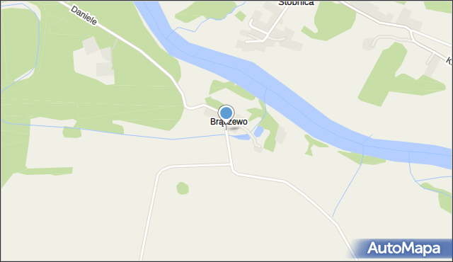 Brączewo, Brączewo, mapa Brączewo