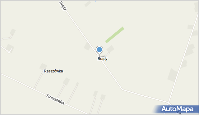 Brądy, Brądy, mapa Brądy