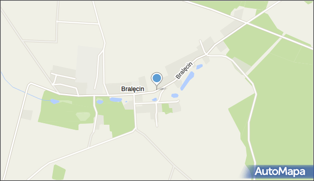 Bralęcin, Bralęcin, mapa Bralęcin