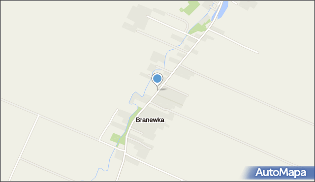 Branewka, Branewka, mapa Branewka