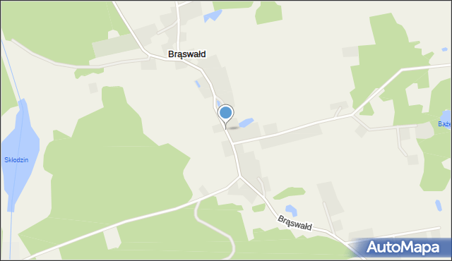 Brąswałd, Brąswałd, mapa Brąswałd