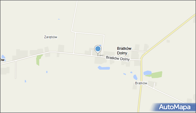 Bratków Dolny, Bratków Dolny, mapa Bratków Dolny