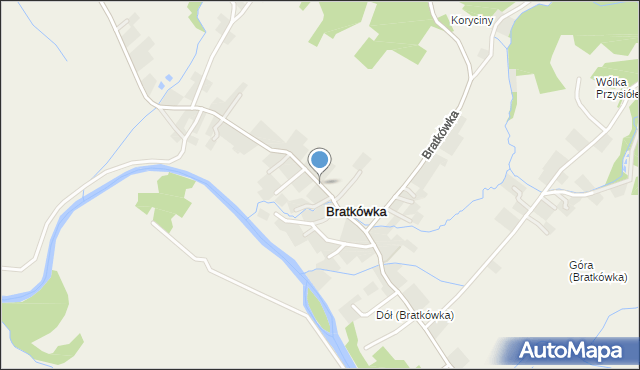 Bratkówka, Bratkówka, mapa Bratkówka