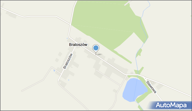 Bratoszów, Bratoszów, mapa Bratoszów