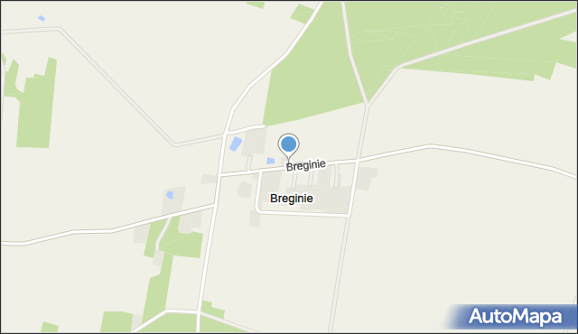 Breginie, Breginie, mapa Breginie