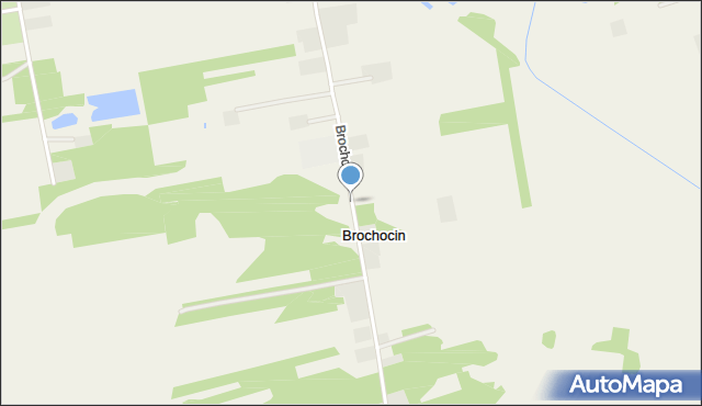 Brochocin gmina Brochów, Brochocin, mapa Brochocin gmina Brochów