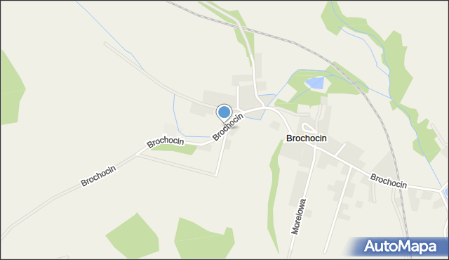 Brochocin gmina Trzebnica, Brochocin, mapa Brochocin gmina Trzebnica