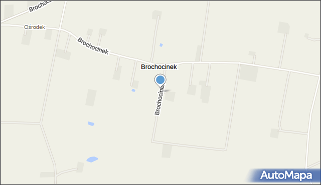 Brochocinek gmina Radzanowo, Brochocinek, mapa Brochocinek gmina Radzanowo