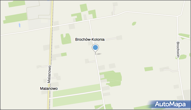Brochów-Kolonia, Brochów-Kolonia, mapa Brochów-Kolonia