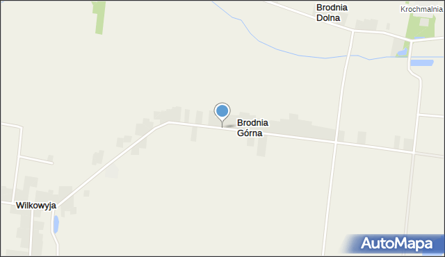 Brodnia Górna, Brodnia Górna, mapa Brodnia Górna