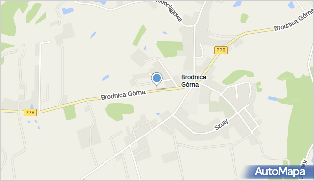 Brodnica Górna, Brodnica Górna, mapa Brodnica Górna