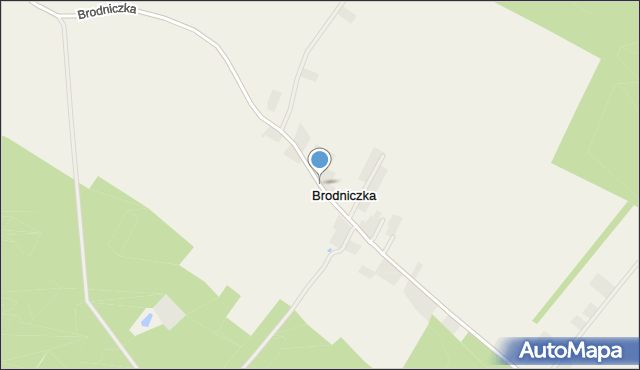 Brodniczka gmina Brodnica, Brodniczka, mapa Brodniczka gmina Brodnica