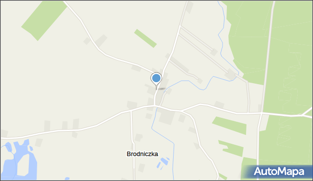 Brodniczka gmina Świedziebnia, Brodniczka, mapa Brodniczka gmina Świedziebnia