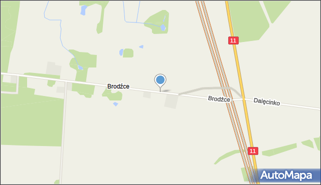 Brodźce gmina Szczecinek, Brodźce, mapa Brodźce gmina Szczecinek