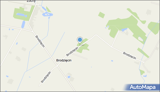 Brodzięcin, Brodzięcin, mapa Brodzięcin