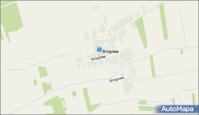 Brogowa, Brogowa, mapa Brogowa