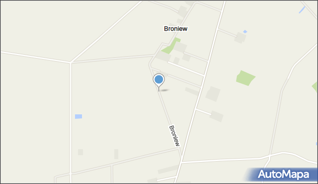 Broniew, Broniew, mapa Broniew