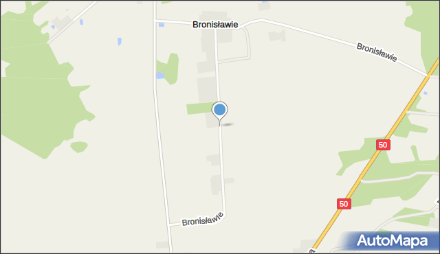 Bronisławie, Bronisławie, mapa Bronisławie