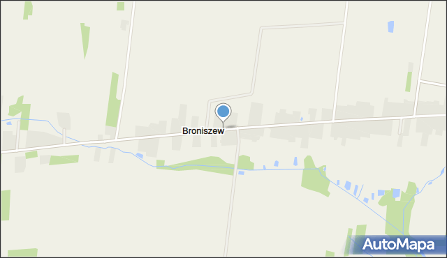 Broniszew, Broniszew, mapa Broniszew