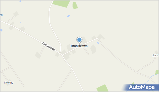 Broniszewo gmina Przedecz, Broniszewo, mapa Broniszewo gmina Przedecz