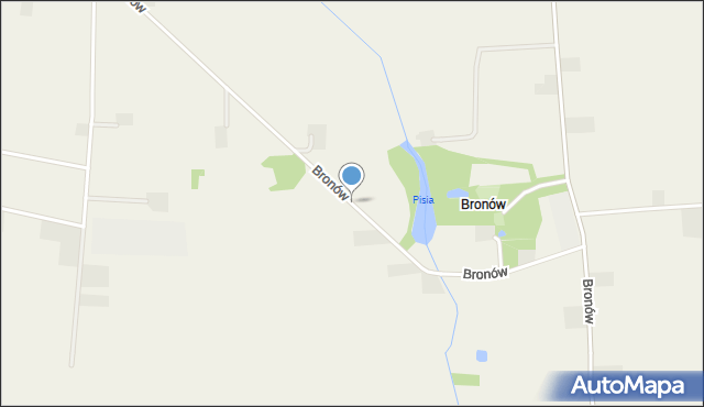 Bronów gmina Wartkowice, Bronów, mapa Bronów gmina Wartkowice