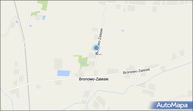 Bronowo-Zalesie, Bronowo-Zalesie, mapa Bronowo-Zalesie