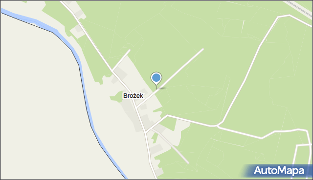 Brożek, Brożek, mapa Brożek