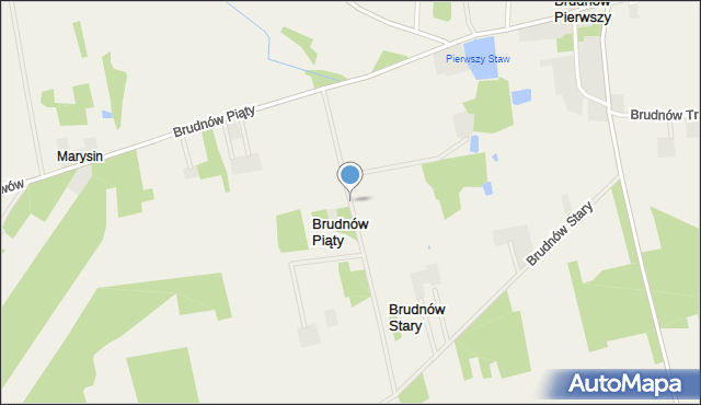 Brudnów Piąty, Brudnów Piąty, mapa Brudnów Piąty