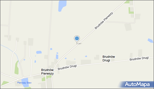 Brudnów Pierwszy, Brudnów Pierwszy, mapa Brudnów Pierwszy