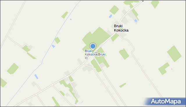 Bruki Kokocka, Bruki Kokocka, mapa Bruki Kokocka