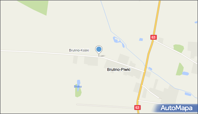 Brulino-Piwki, Brulino-Koski, mapa Brulino-Piwki