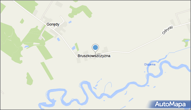 Bruszkowszczyzna, Bruszkowszczyzna, mapa Bruszkowszczyzna