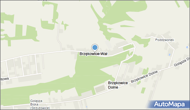 Brzękowice-Wał, Brzękowice-Wał, mapa Brzękowice-Wał