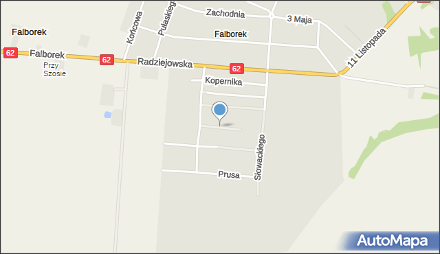 Brześć Kujawski, Brzechwy Jana, mapa Brześć Kujawski